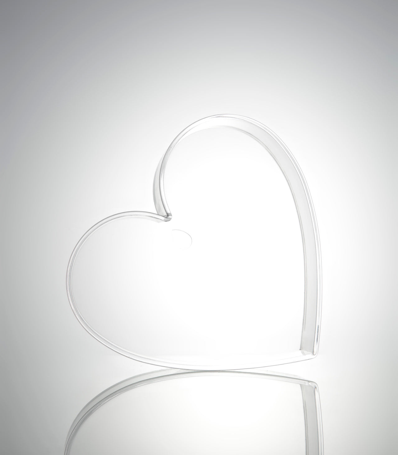 Transparent Heart Shaped Box